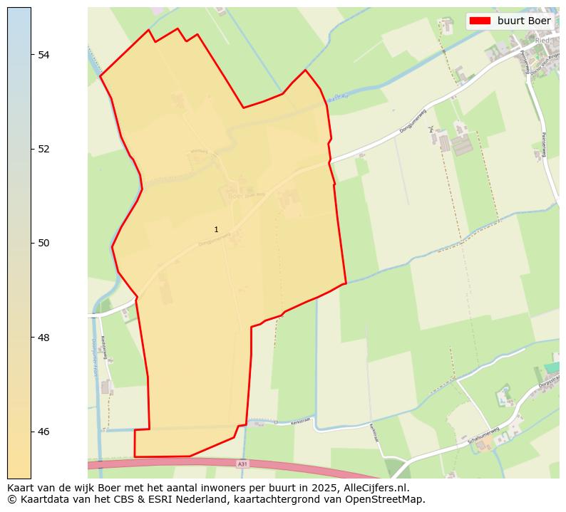 Afbeelding van de buurt Boer op de kaart.