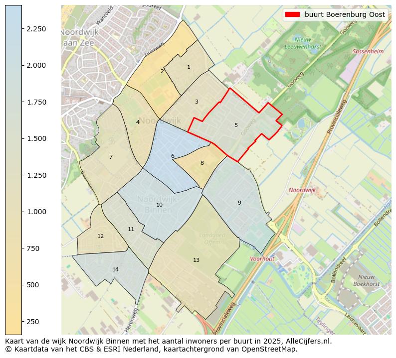 Afbeelding van de buurt Boerenburg Oost op de kaart.