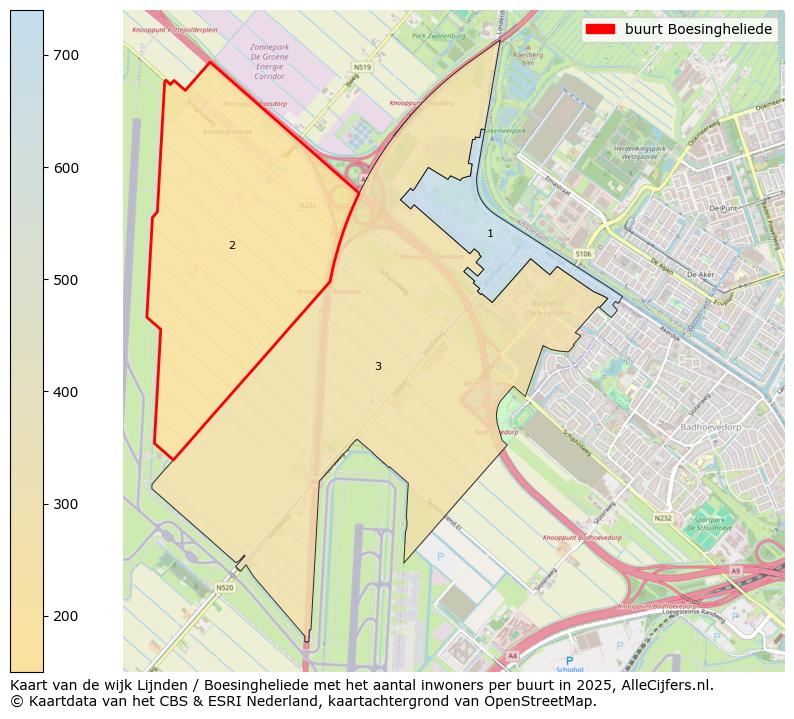 Afbeelding van de buurt Boesingheliede op de kaart.