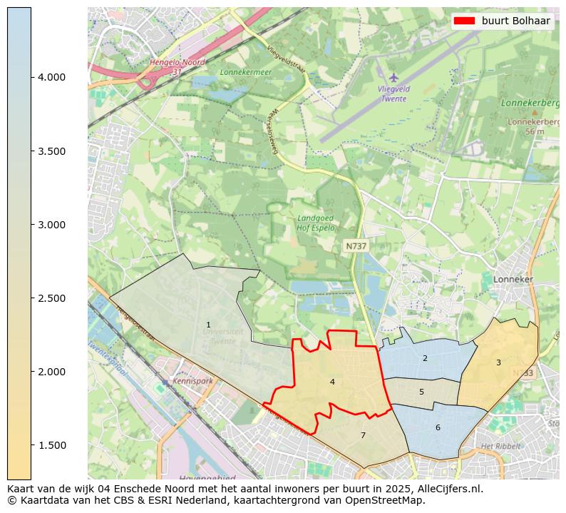 Afbeelding van de buurt Bolhaar op de kaart.