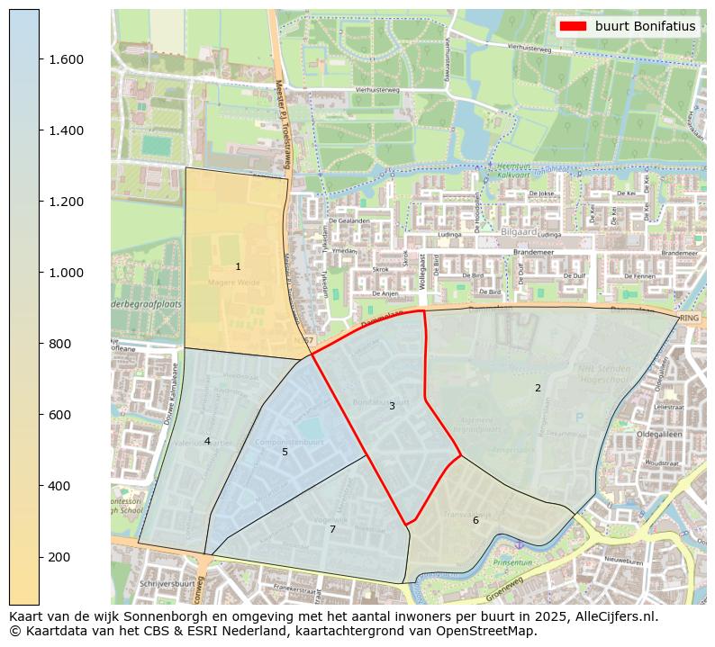 Afbeelding van de buurt Bonifatius op de kaart.
