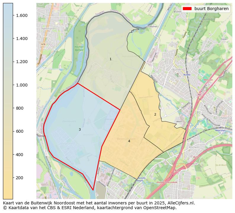 Afbeelding van de buurt Borgharen op de kaart.