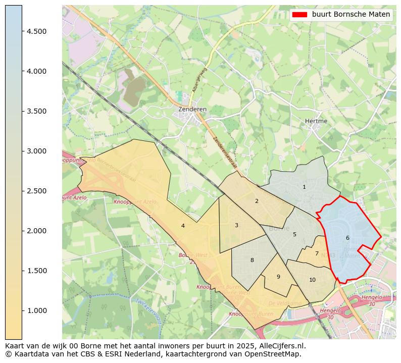 Afbeelding van de buurt Bornsche Maten op de kaart.