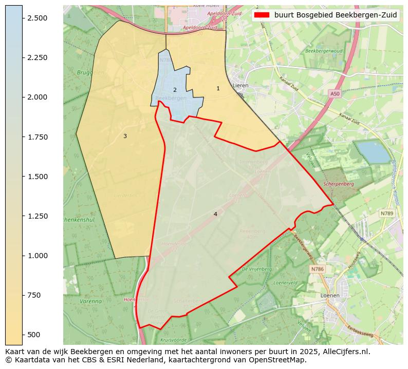 Afbeelding van de buurt Bosgebied Beekbergen-Zuid op de kaart.