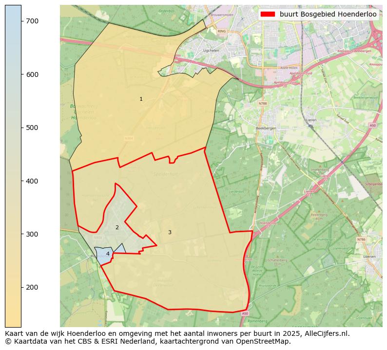 Afbeelding van de buurt Bosgebied Hoenderloo op de kaart.