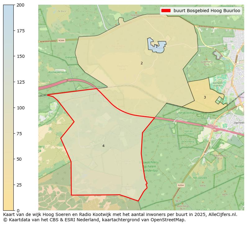Afbeelding van de buurt Bosgebied Hoog Buurloo op de kaart.