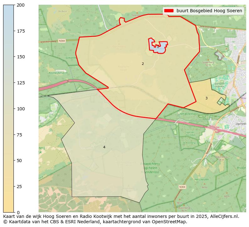 Afbeelding van de buurt Bosgebied Hoog Soeren op de kaart.