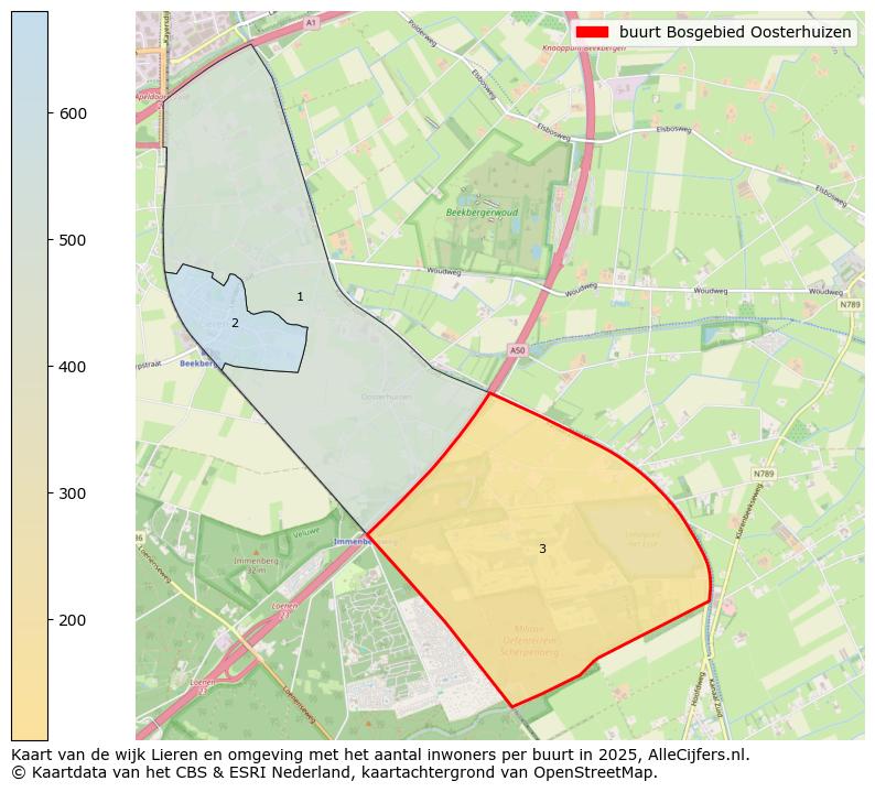 Afbeelding van de buurt Bosgebied Oosterhuizen op de kaart.