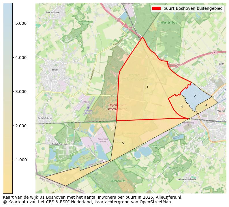 Afbeelding van de buurt Boshoven buitengebied op de kaart.