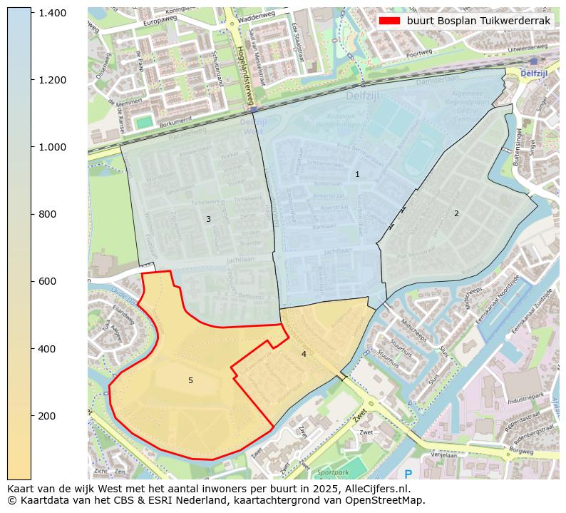 Afbeelding van de buurt Bosplan Tuikwerderrak op de kaart.