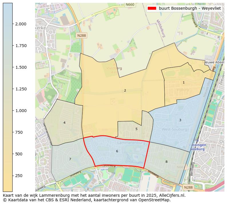 Afbeelding van de buurt Bossenburgh - Weyevliet op de kaart.