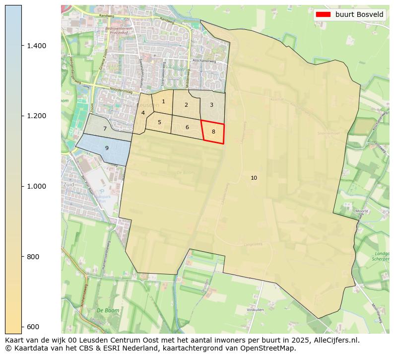 Afbeelding van de buurt Bosveld op de kaart.