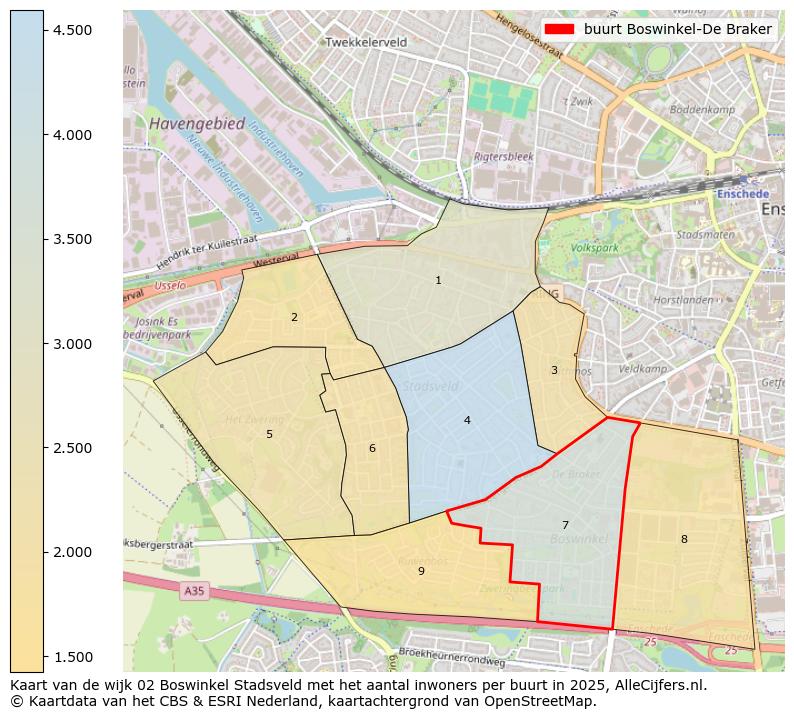 Afbeelding van de buurt Boswinkel-De Braker op de kaart.