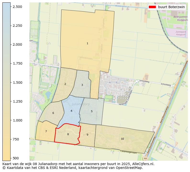 Afbeelding van de buurt Boterzwin op de kaart.
