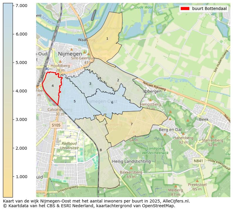 Afbeelding van de buurt Bottendaal op de kaart.