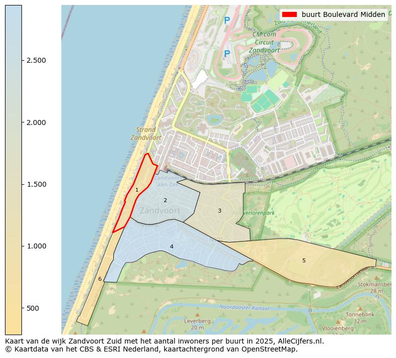 Afbeelding van de buurt Boulevard Midden op de kaart.