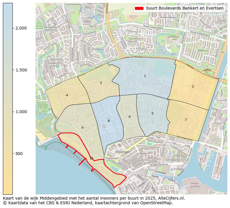 Afbeelding van de buurt Boulevards Bankert en Evertsen op de kaart.