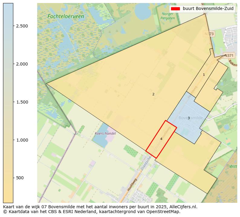 Afbeelding van de buurt Bovensmilde-Zuid op de kaart.