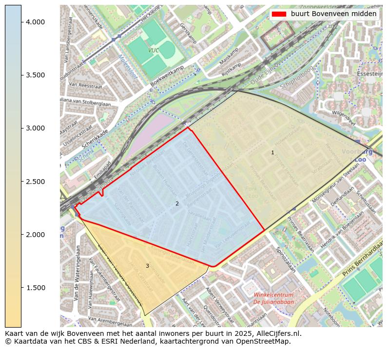Afbeelding van de buurt Bovenveen midden op de kaart.
