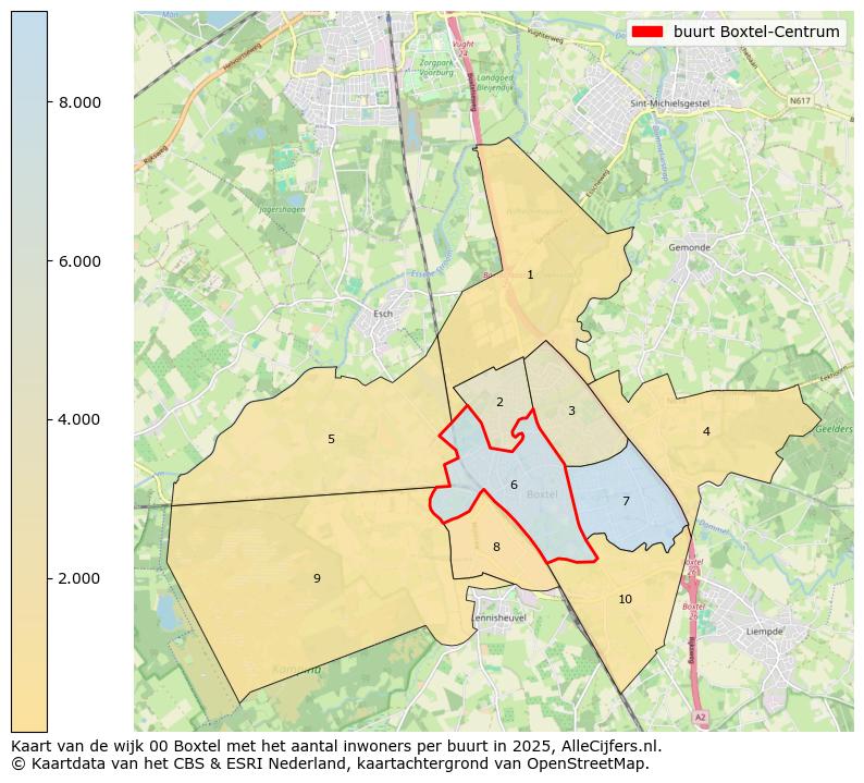 Afbeelding van de buurt Boxtel-Centrum op de kaart.