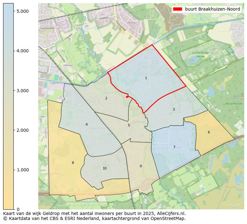 Afbeelding van de buurt Braakhuizen-Noord op de kaart.