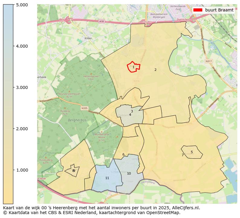Afbeelding van de buurt Braamt op de kaart.