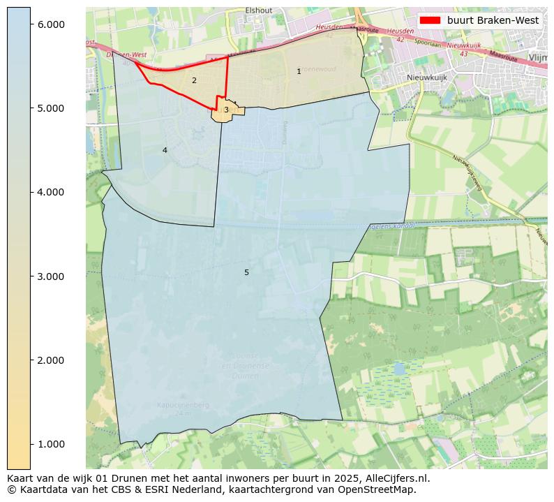 Afbeelding van de buurt Braken-West op de kaart.
