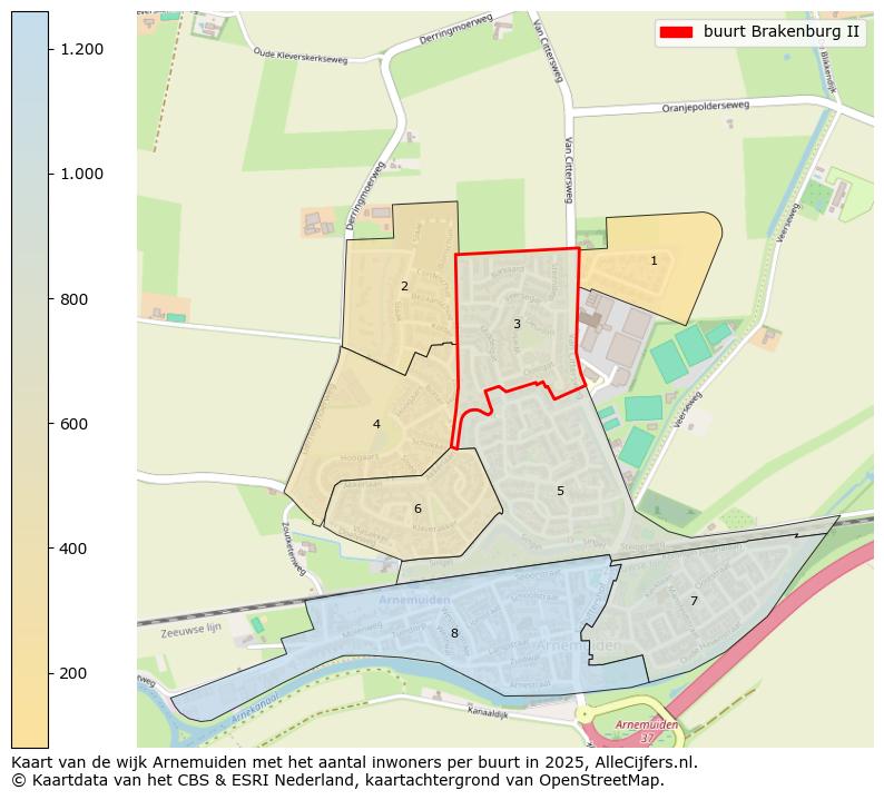Afbeelding van de buurt Brakenburg II op de kaart.