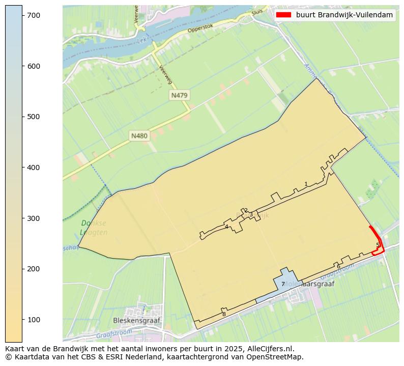 Afbeelding van de buurt Brandwijk-Vuilendam op de kaart.