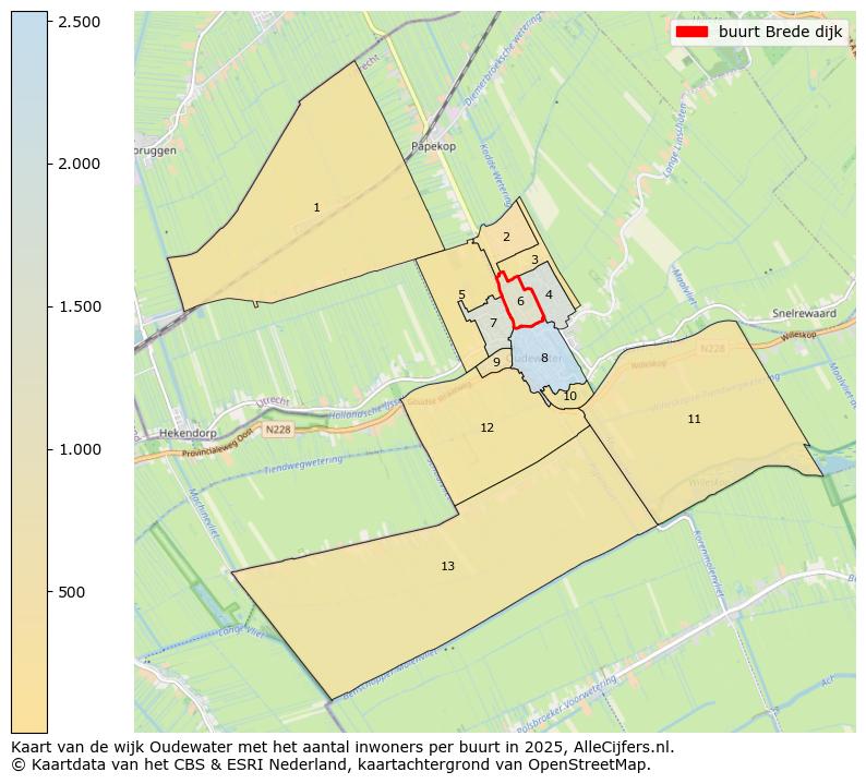 Afbeelding van de buurt Brede dijk op de kaart.