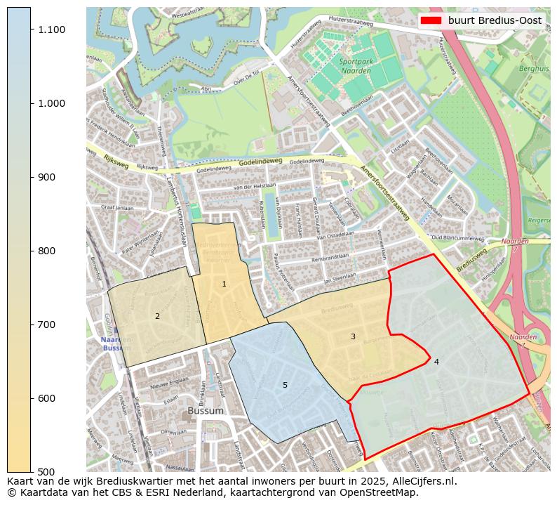 Afbeelding van de buurt Bredius-Oost op de kaart.