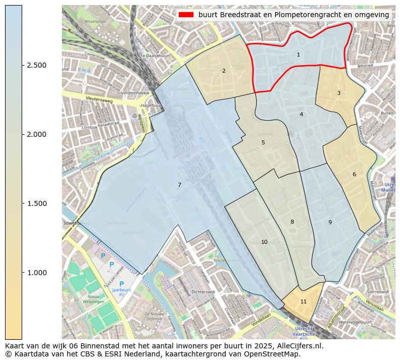 Afbeelding van de buurt Breedstraat en Plompetorengracht en omgeving op de kaart.