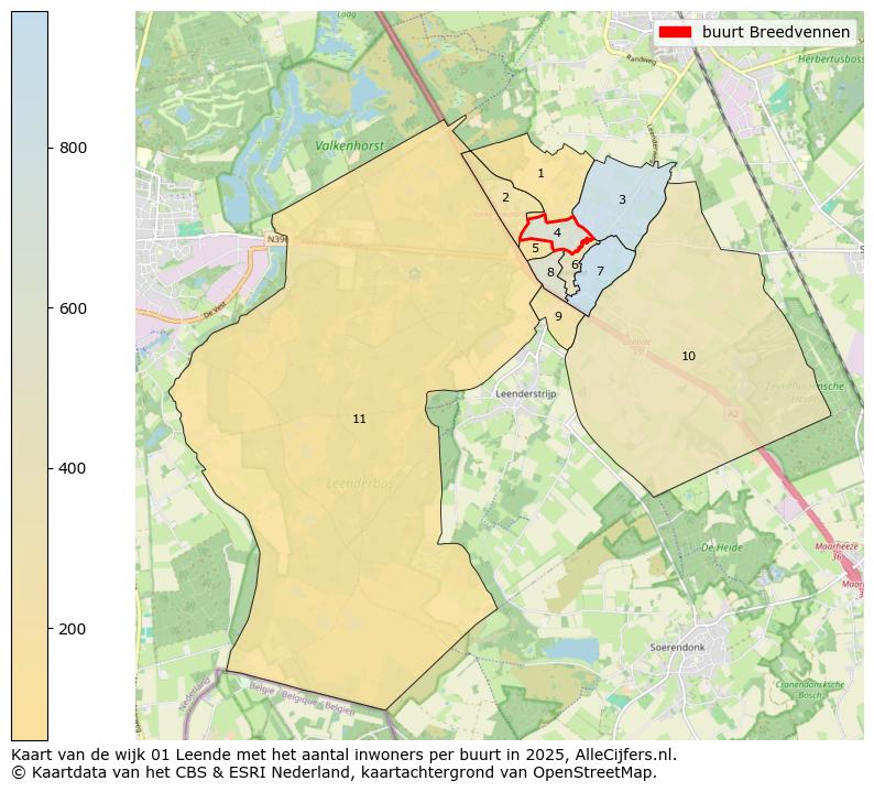 Afbeelding van de buurt Breedvennen op de kaart.