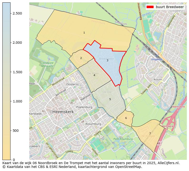Afbeelding van de buurt Breedweer op de kaart.