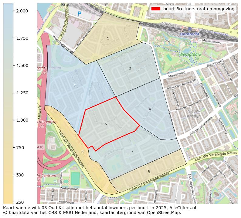 Afbeelding van de buurt Breitnerstraat en omgeving op de kaart.
