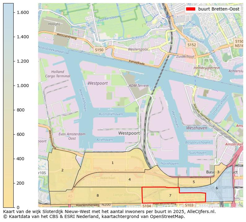 Afbeelding van de buurt Bretten-Oost op de kaart.