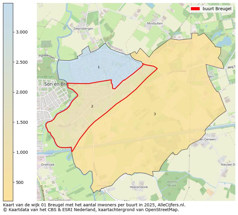 Afbeelding van de buurt Breugel op de kaart.