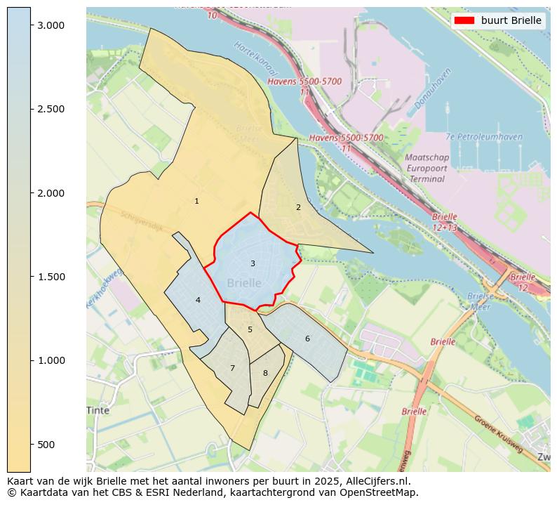 Afbeelding van de buurt Brielle op de kaart.