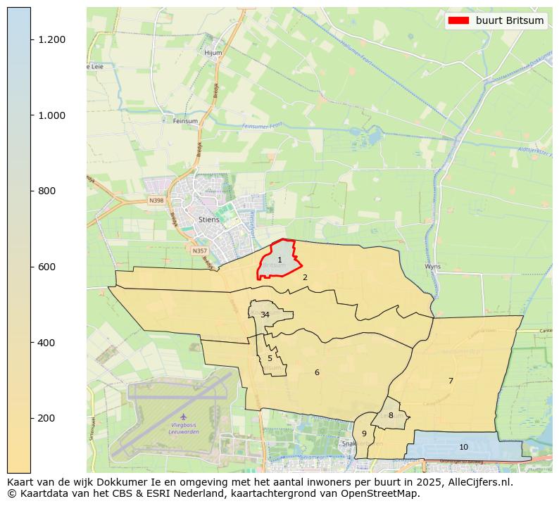 Afbeelding van de buurt Britsum op de kaart.