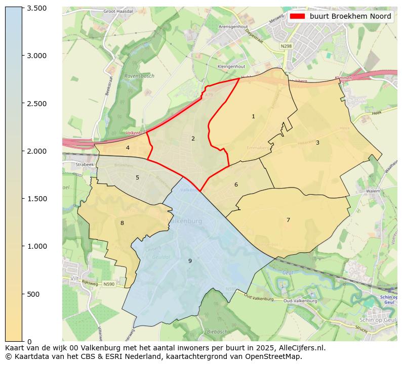 Afbeelding van de buurt Broekhem Noord op de kaart.