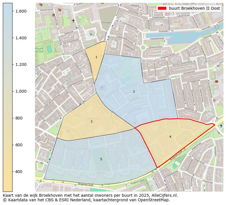 Afbeelding van de buurt Broekhoven II Oost op de kaart.