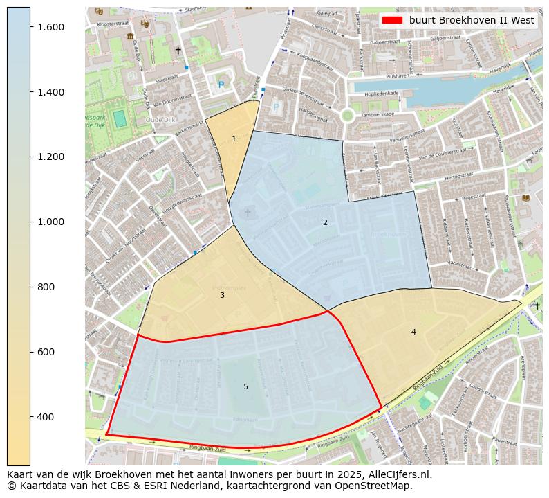 Afbeelding van de buurt Broekhoven II West op de kaart.