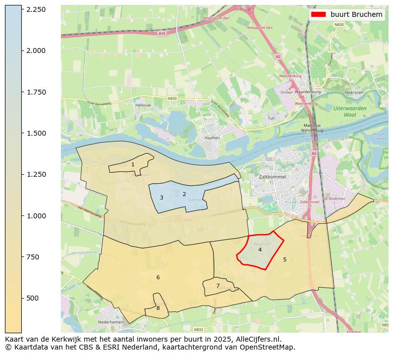 Afbeelding van de buurt Bruchem op de kaart.