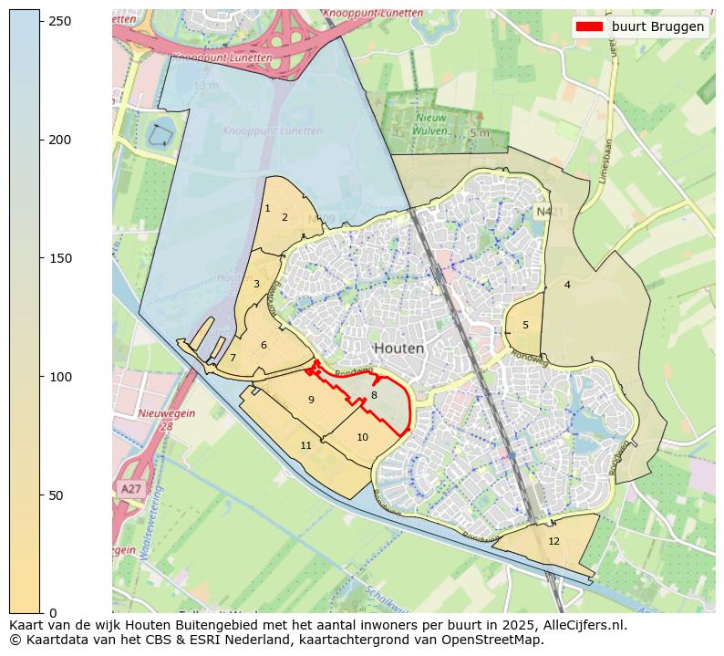 Afbeelding van de buurt Bruggen op de kaart.
