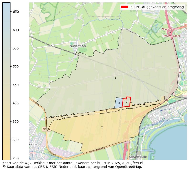 Afbeelding van de buurt Bruggevaart en omgeving op de kaart.