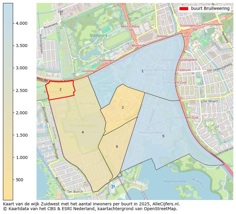 Afbeelding van de buurt Bruilweering op de kaart.