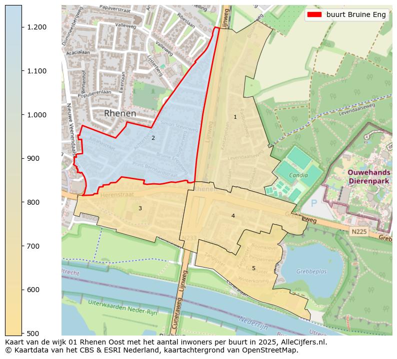 Afbeelding van de buurt Bruine Eng op de kaart.