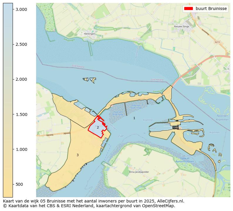 Afbeelding van de buurt Bruinisse op de kaart.