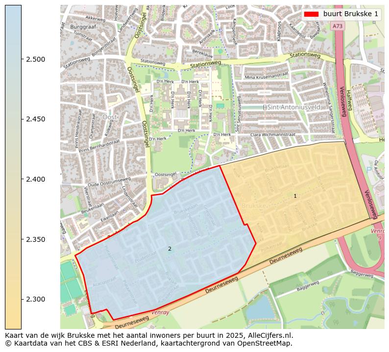 Afbeelding van de buurt Brukske 1 op de kaart.