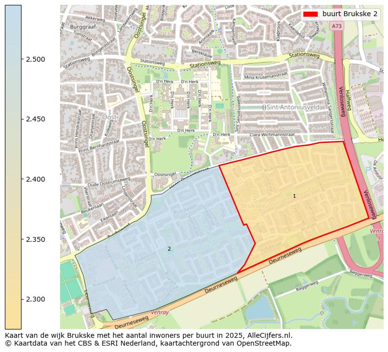 Afbeelding van de buurt Brukske 2 op de kaart.
